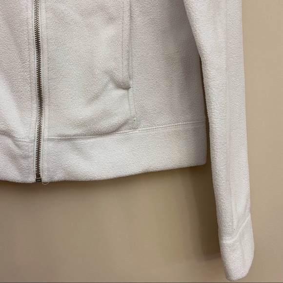 POLAR FLEECE COLLECTION White Longsleeve Fleece Zip Up Sweater Women’s Medium - Picture 4 of 6